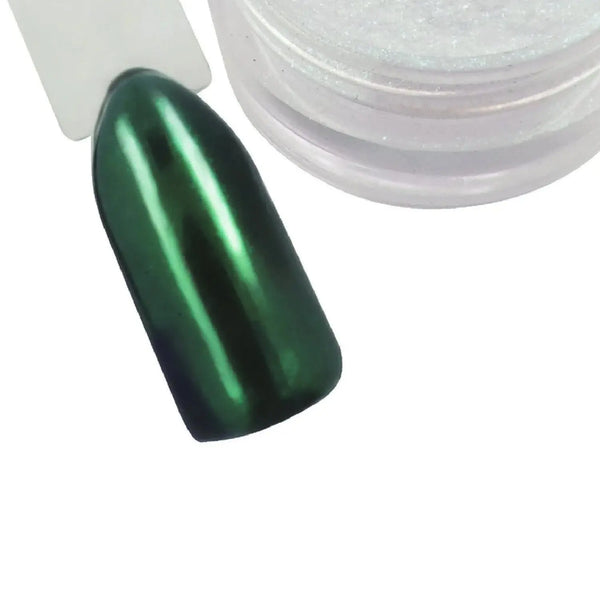 Emerald Chrome Pigment Powder   Naio Nails