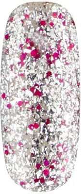 Lakier hybrydowy do paznokci Dance Floor - UGGP-A0909 Różowo-srebrny brokat Urban Graffiti 15ml